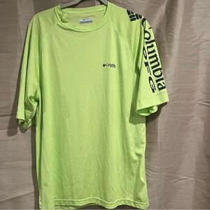Columbia Performance Fishing Gear Lime Green Shirt